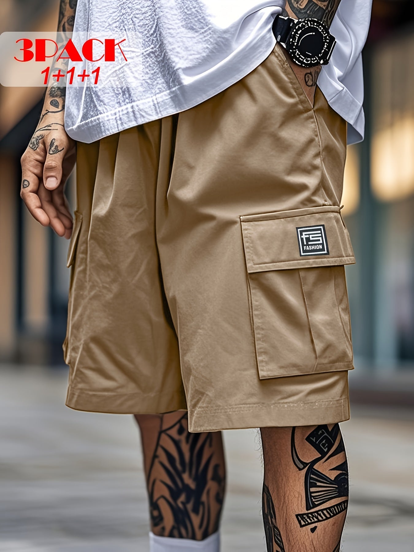 Men's Cargo Shorts - Stretch With Pockets Modern Style 854501