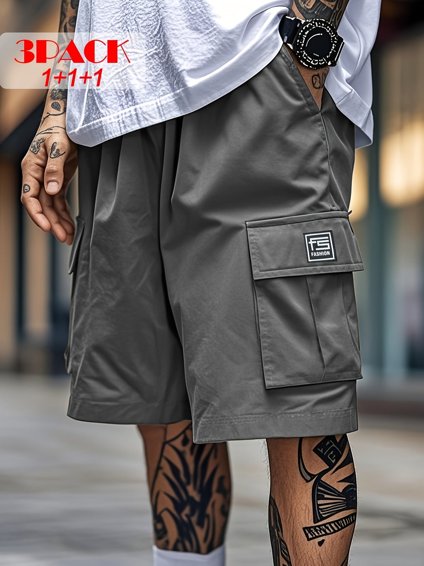 Men's Cargo Shorts - Stretch With Pockets Modern Style 854501