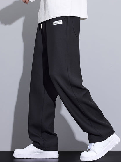Men's Black Polyester Pants - product view 8