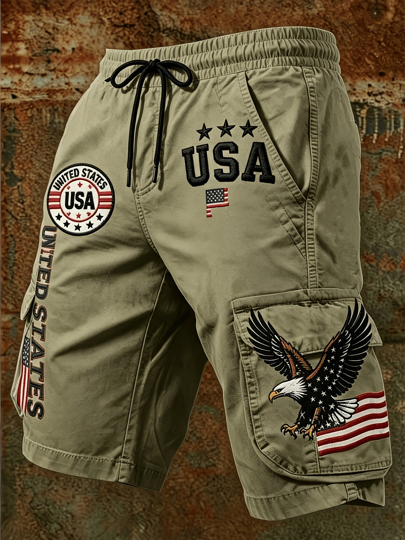 Men's Army Green Polyester Printed Pants - product view 11