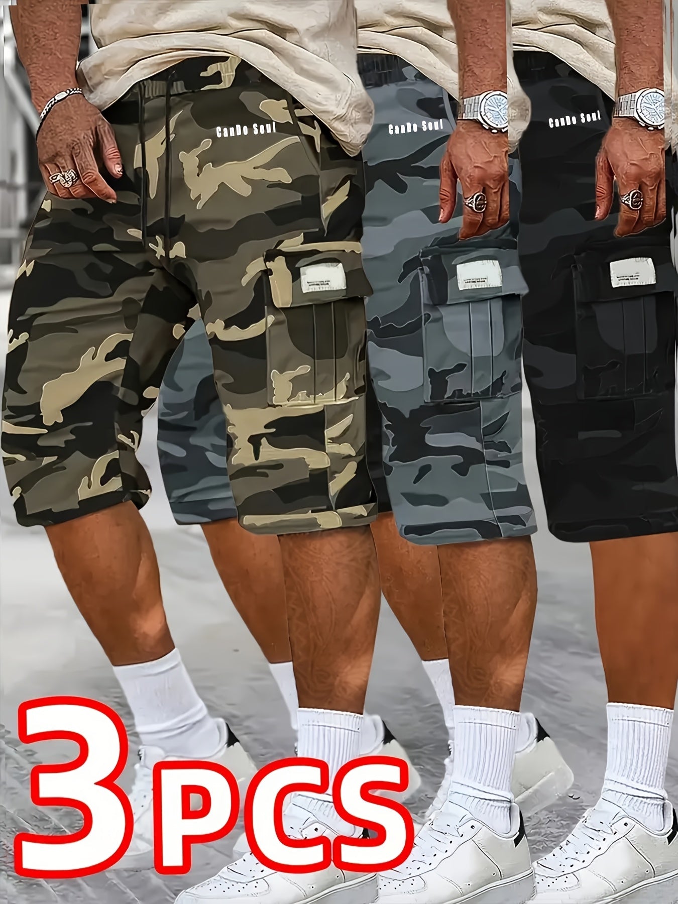 Men's lvse+kaqise+huise Polyester Shorts - product view 24