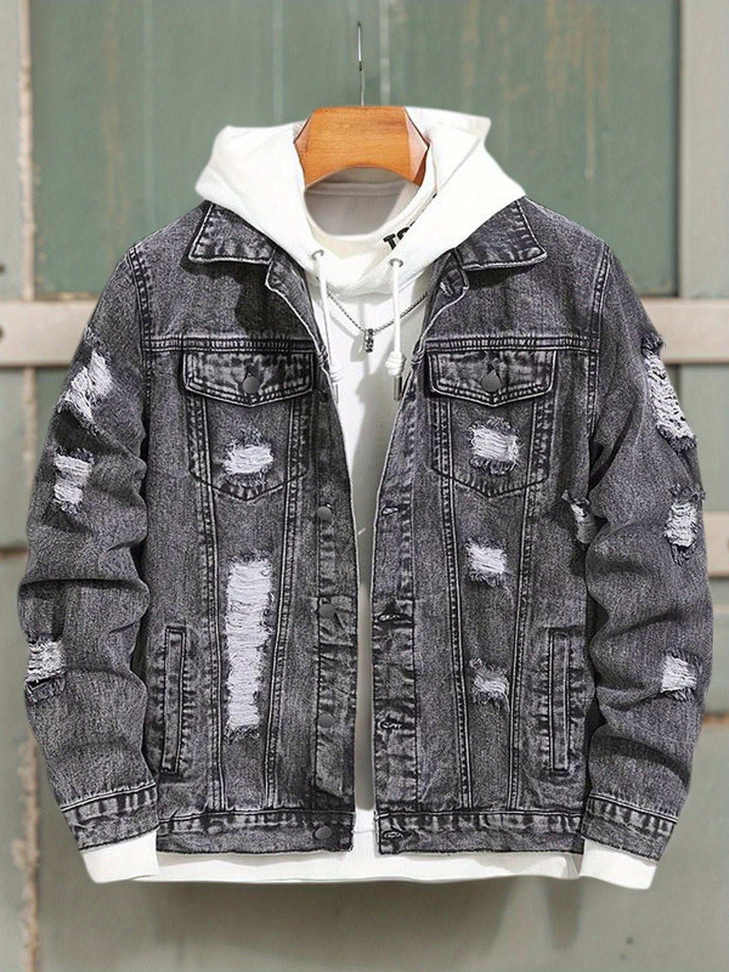 Men's Casual Street Style with Ripped Details Comfortable and Versatile Suitable - product view 4