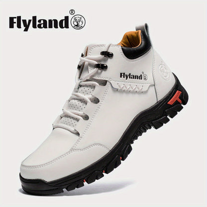 Men's White Leather Top - product view 3