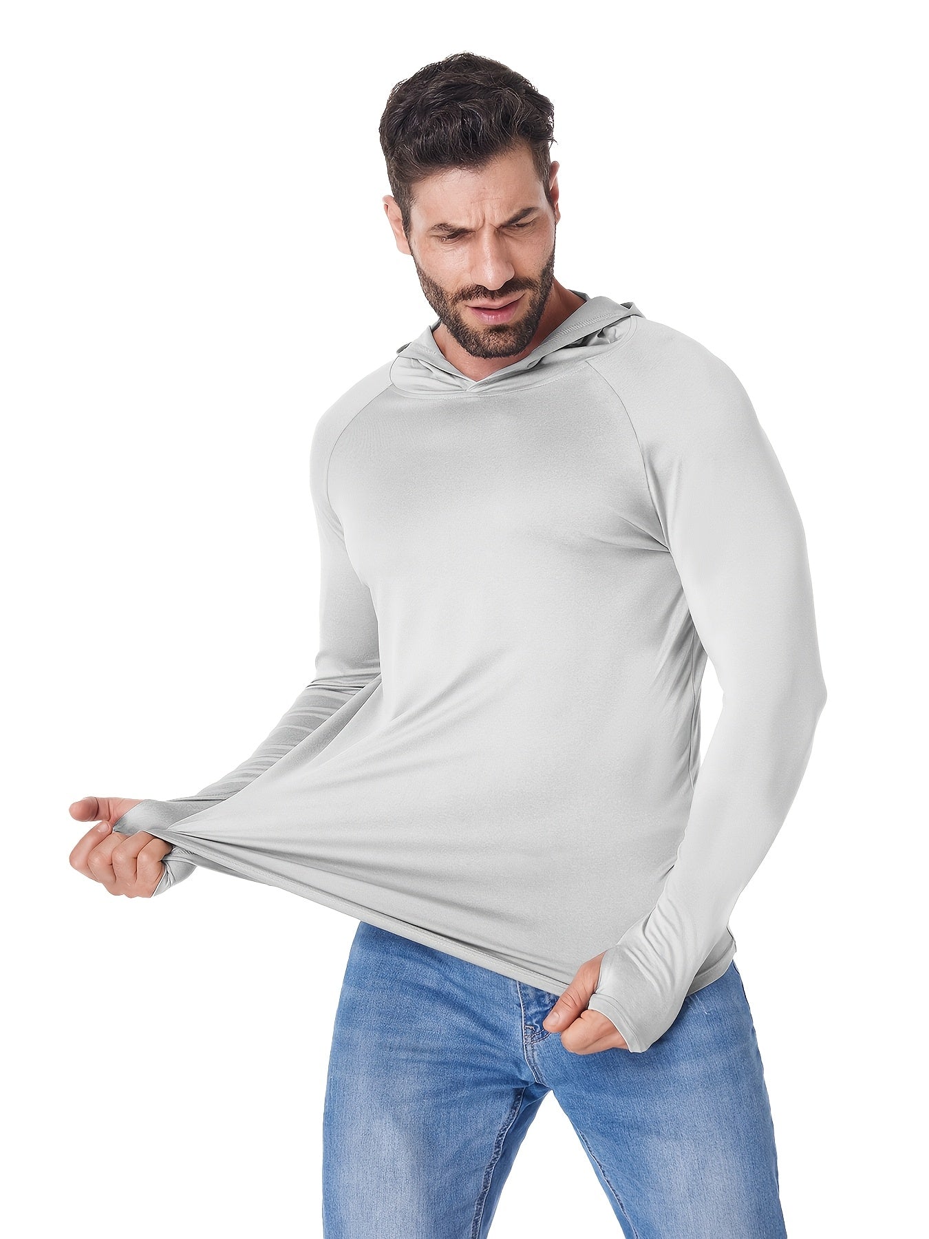 Men's Classic Hoodie - Long Sleeve Style 5237 detail image - detail view 5
