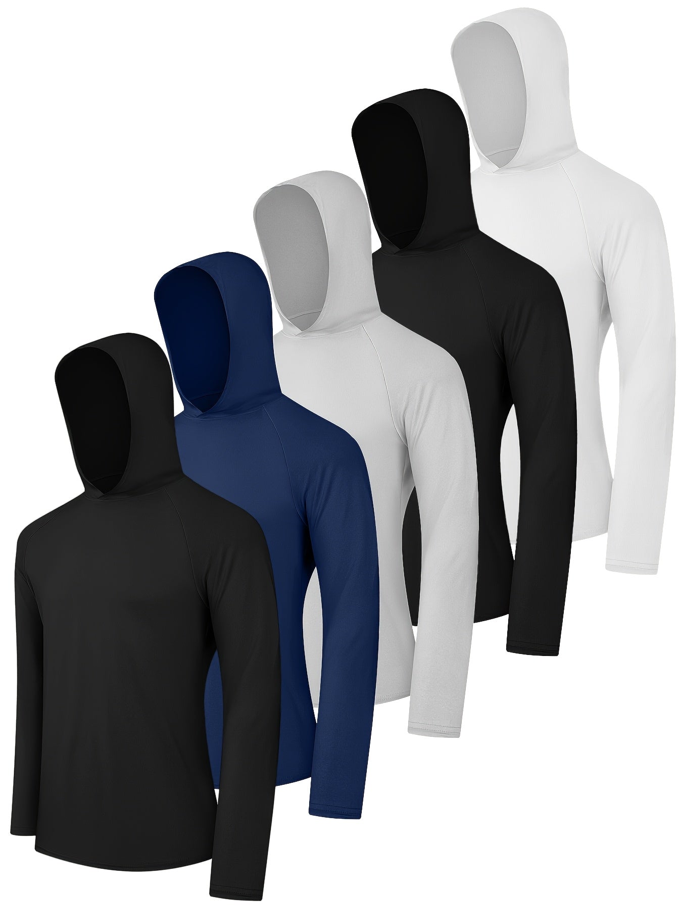 5 pc Men'S Athletic Hoodies Long Sleeve Fishing Shirts for Men Shirts Lightweight - product view 18
