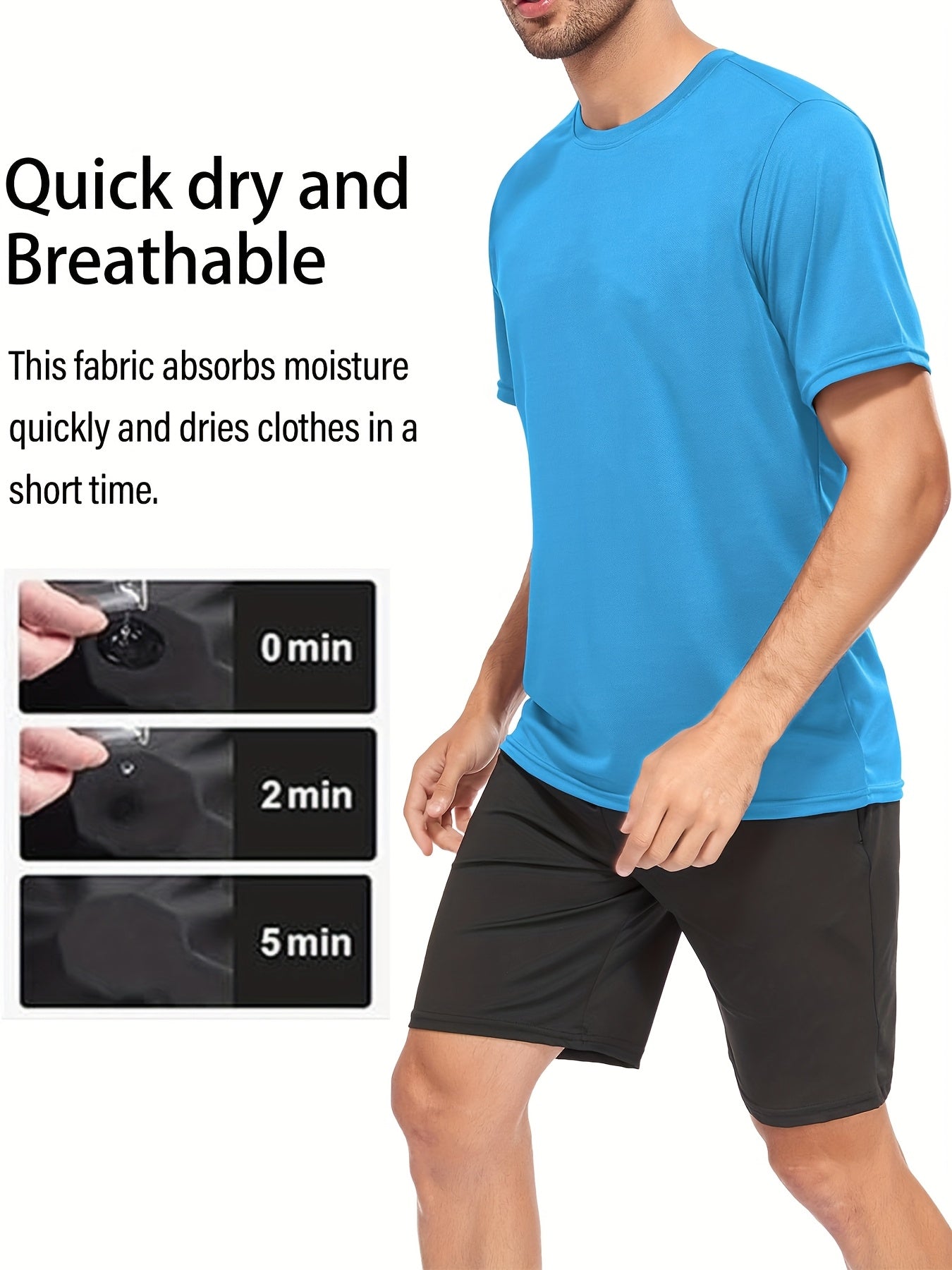 Men's Classic Performance T-Shirt - Short Sleeve Style 9861