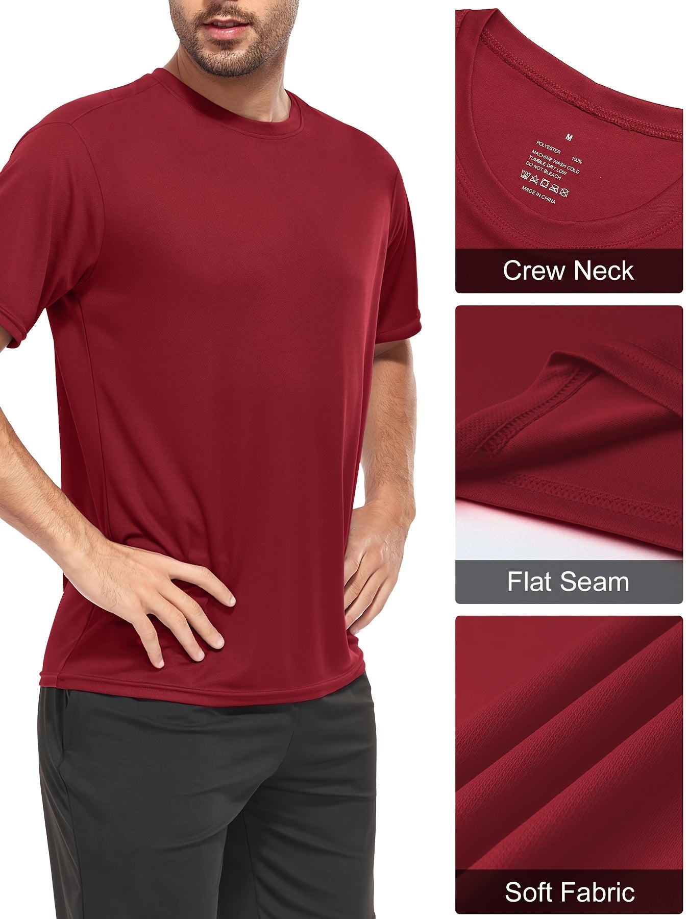 Men's Classic Performance T-Shirt - Short Sleeve Style 9861
