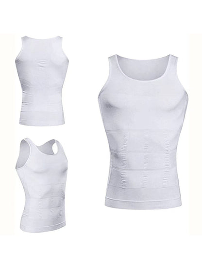 Men's Compression Shaping Tank Tops - 5-Pack Workout Support