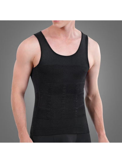 Men's Compression Shaping Tank Tops - 5-Pack Workout Support