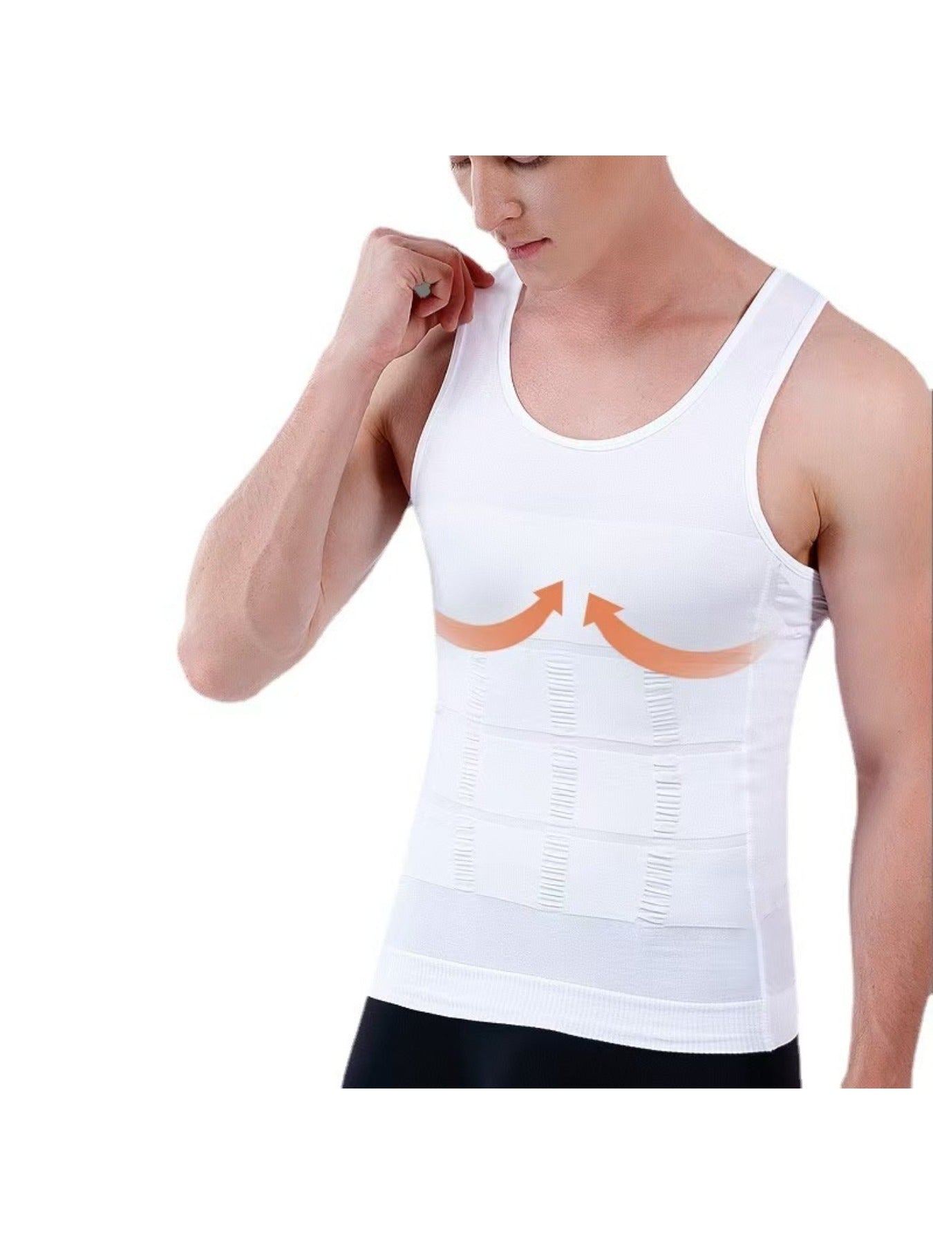 Men's Compression Shaping Tank Tops - 5-Pack Workout Support