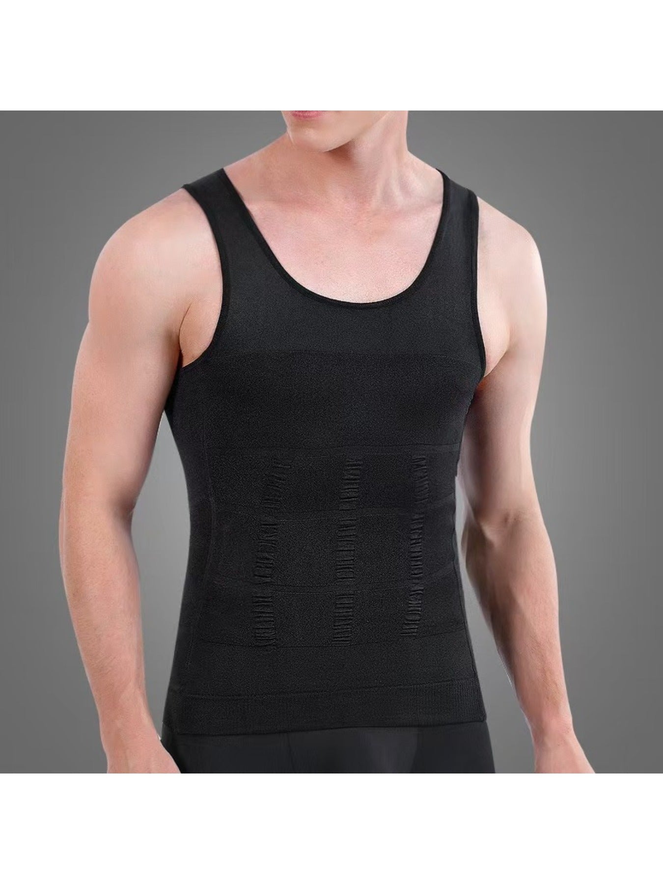 Men's Compression Shaping Tank Tops - 5-Pack Workout Support