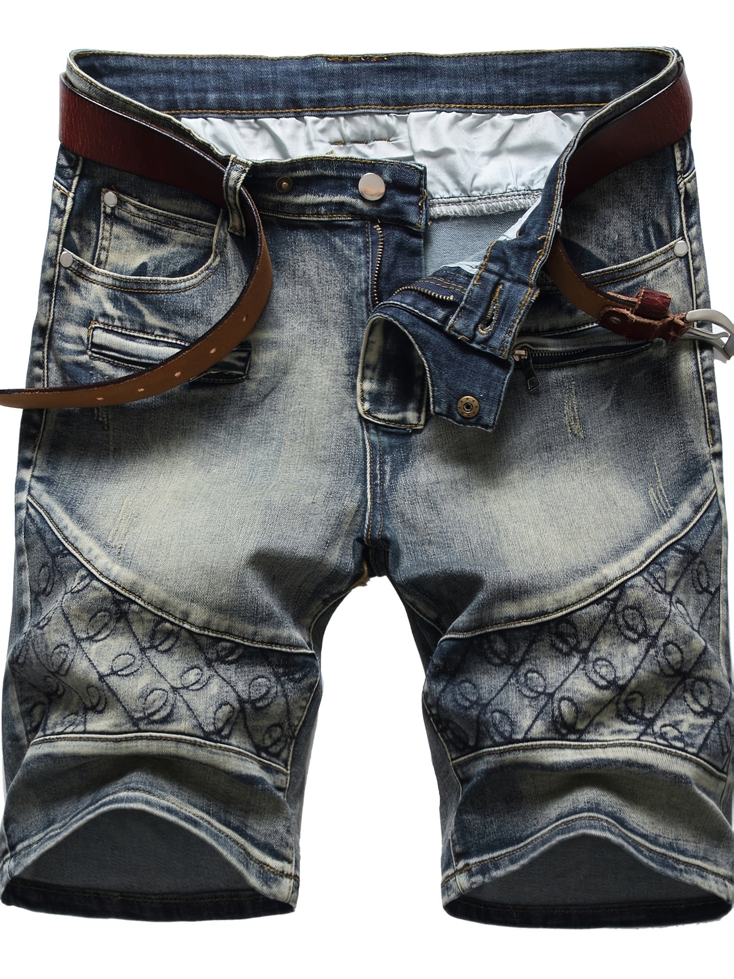Men's Blue Denim Slim-Fit Jeans - product view 30