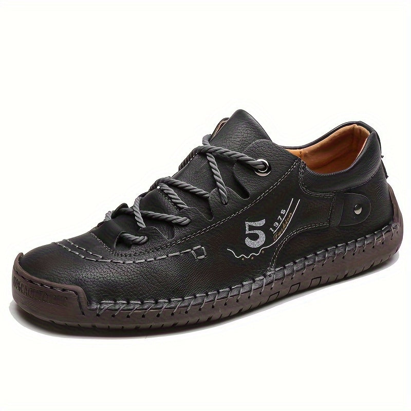 Men's Yellowish-brown Lace Shoes - product view 1