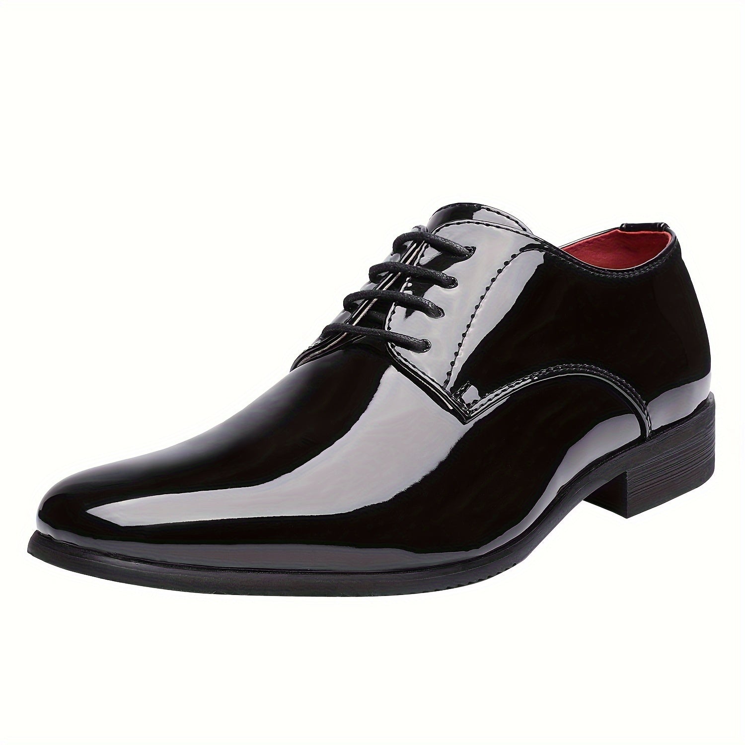Men's Black Lace Shoes - product view 2