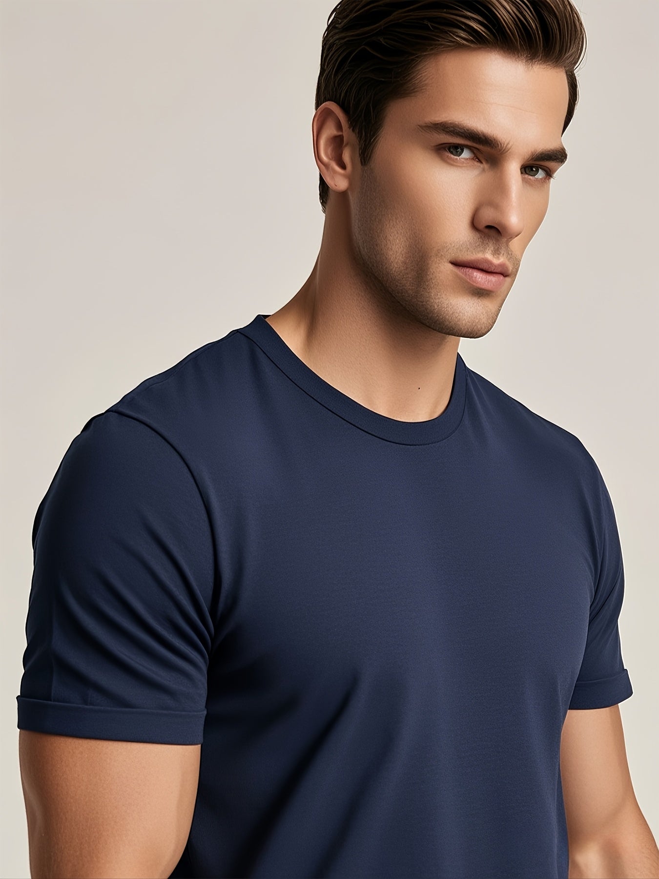 Men's Essential T-Shirt - Round Neck Short Sleeve Streetwear Style
