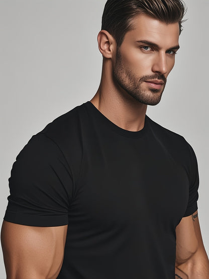 Men's Essential T-Shirt - Round Neck Short Sleeve Streetwear Style
