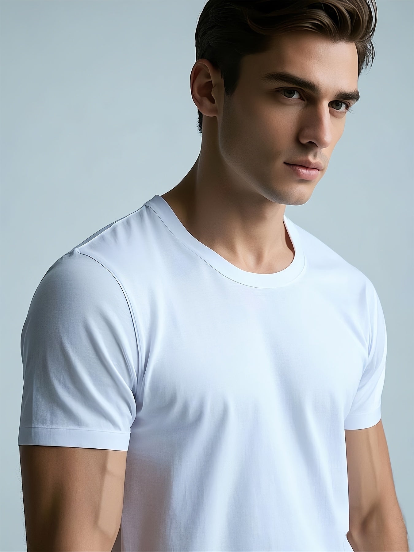 Men's Essential T-Shirt - Round Neck Short Sleeve Streetwear Style