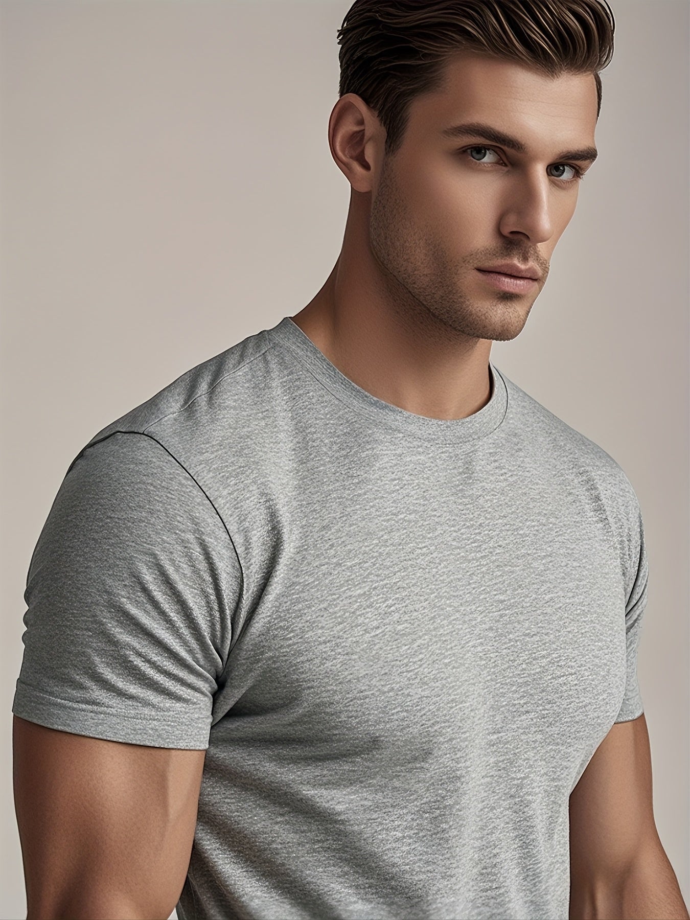 Men's Essential T-Shirt - Round Neck Short Sleeve Streetwear Style