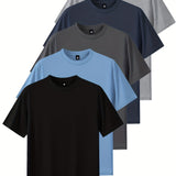 Black + Sky Blue + Dark Gray + Light Gray + Navy Blue