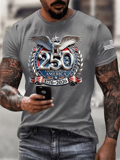 Men's Grey Short-Sleeve T-Shirt - product view 5