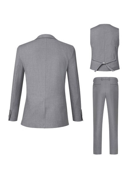 Men's Formal Suit Set - Monogram Print Everyday Style