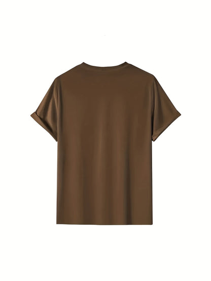 Men's Graphic Print T-Shirt - Crew Neck Short Sleeve 124709