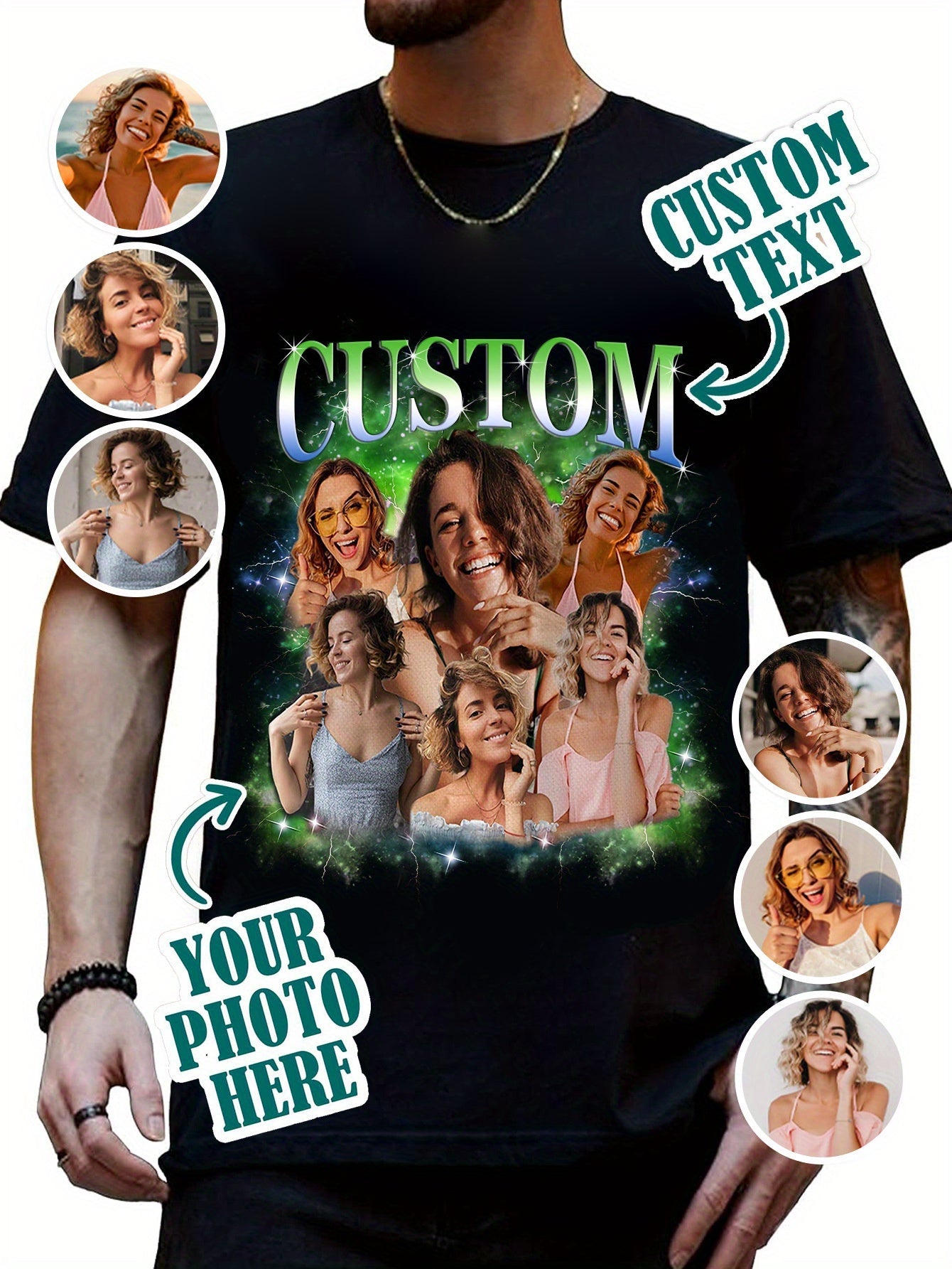 Personalized T Shirts Men'S Fashionable Everyday Versatile T Shirts Christmas T - product view 16