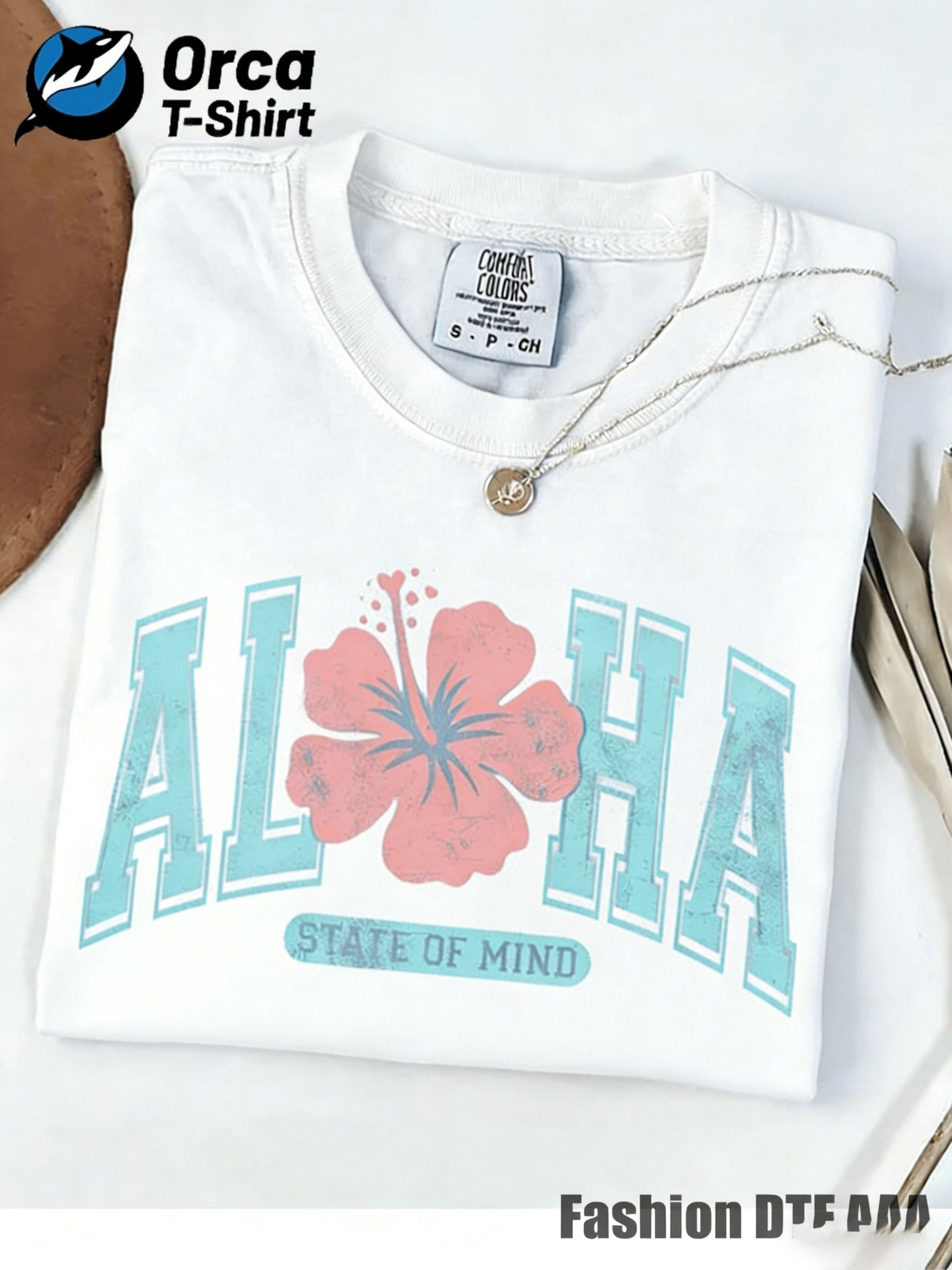 Men's White Printed Short-Sleeve T-Shirt - product view 8