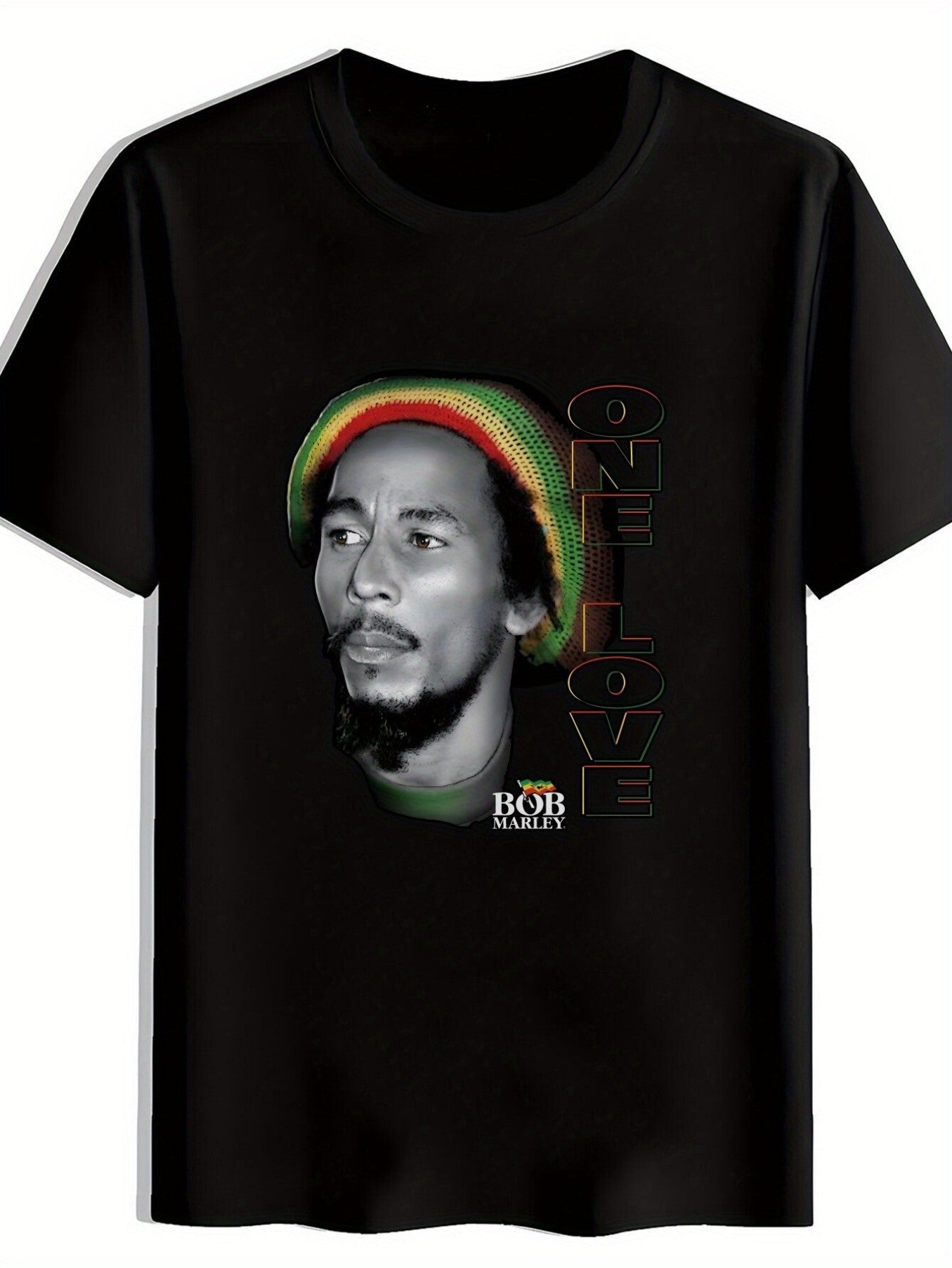 Men's Black Cotton T-Shirt - product view 1
