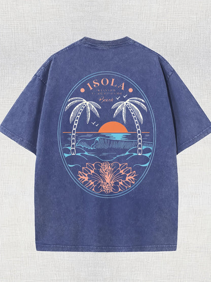 Men's Graphic T-Shirt - Round Neck Short Sleeve Everyday Style 080741