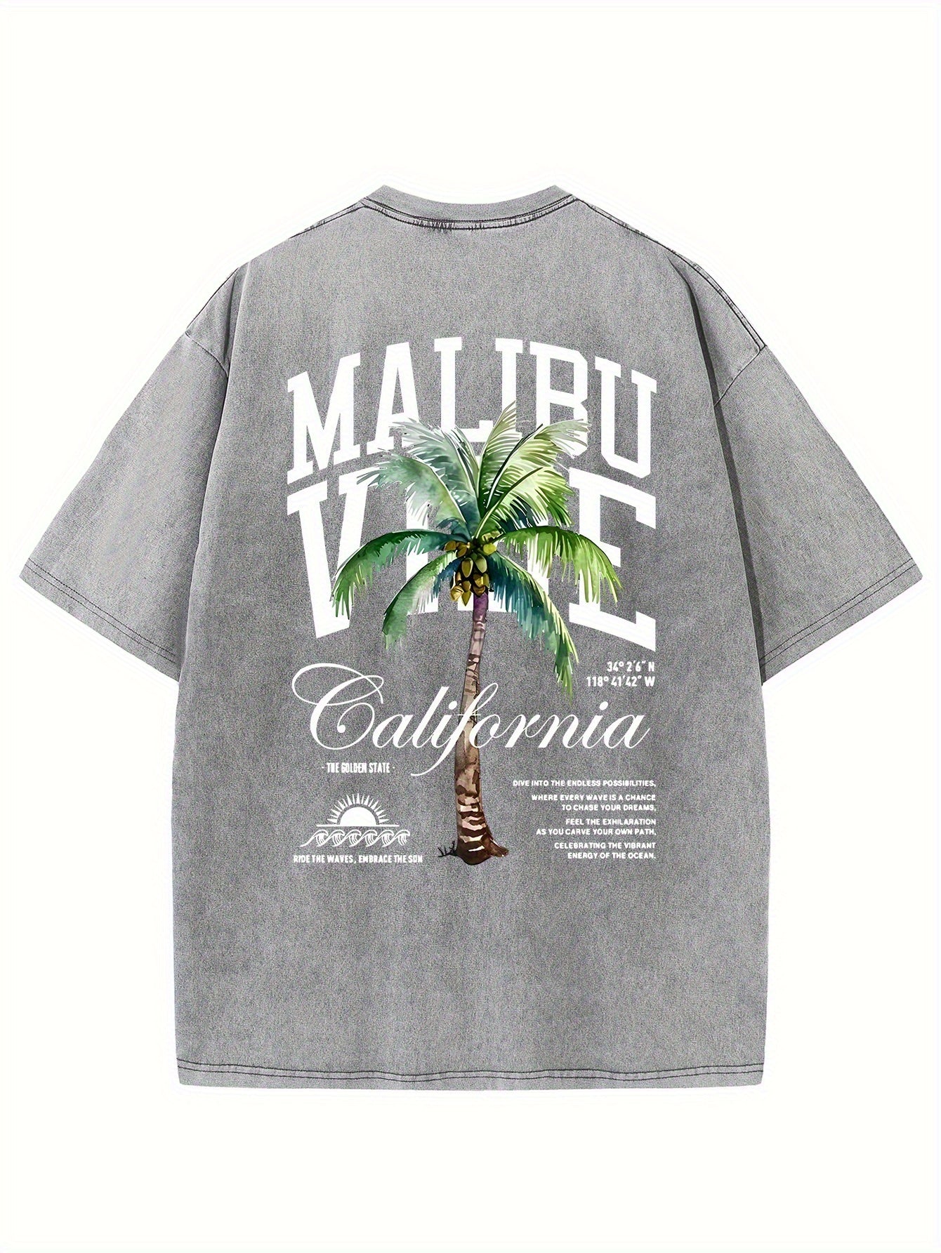 Men's Graphic T-Shirt - Round Neck Short Sleeve Everyday Style 080741