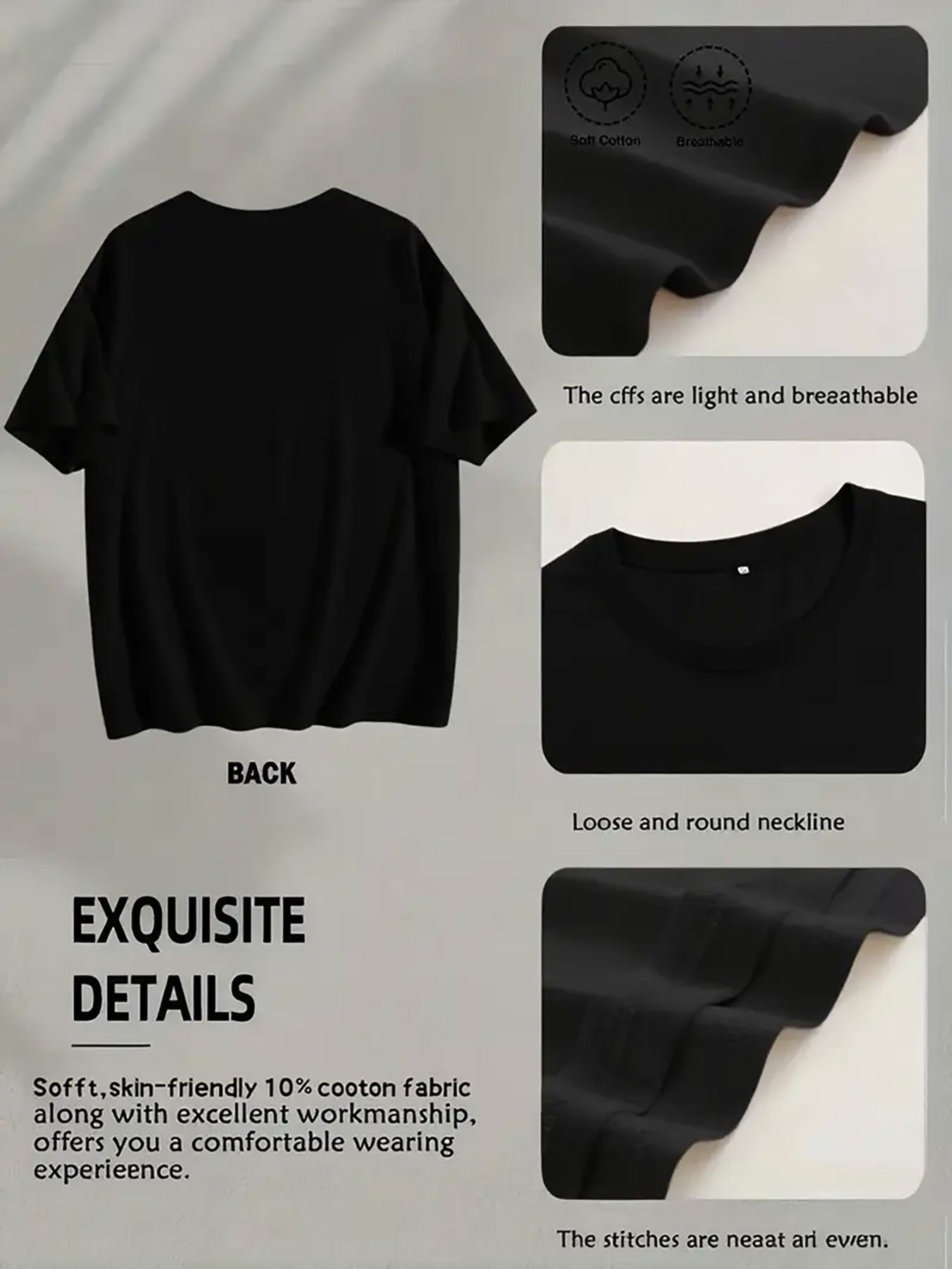 Men's Graphic T-Shirt - Round Neck Short Sleeve Streetwear Style 344037
