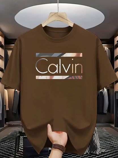 Men's Graphic T-Shirt - Round Neck Short Sleeve Streetwear Style