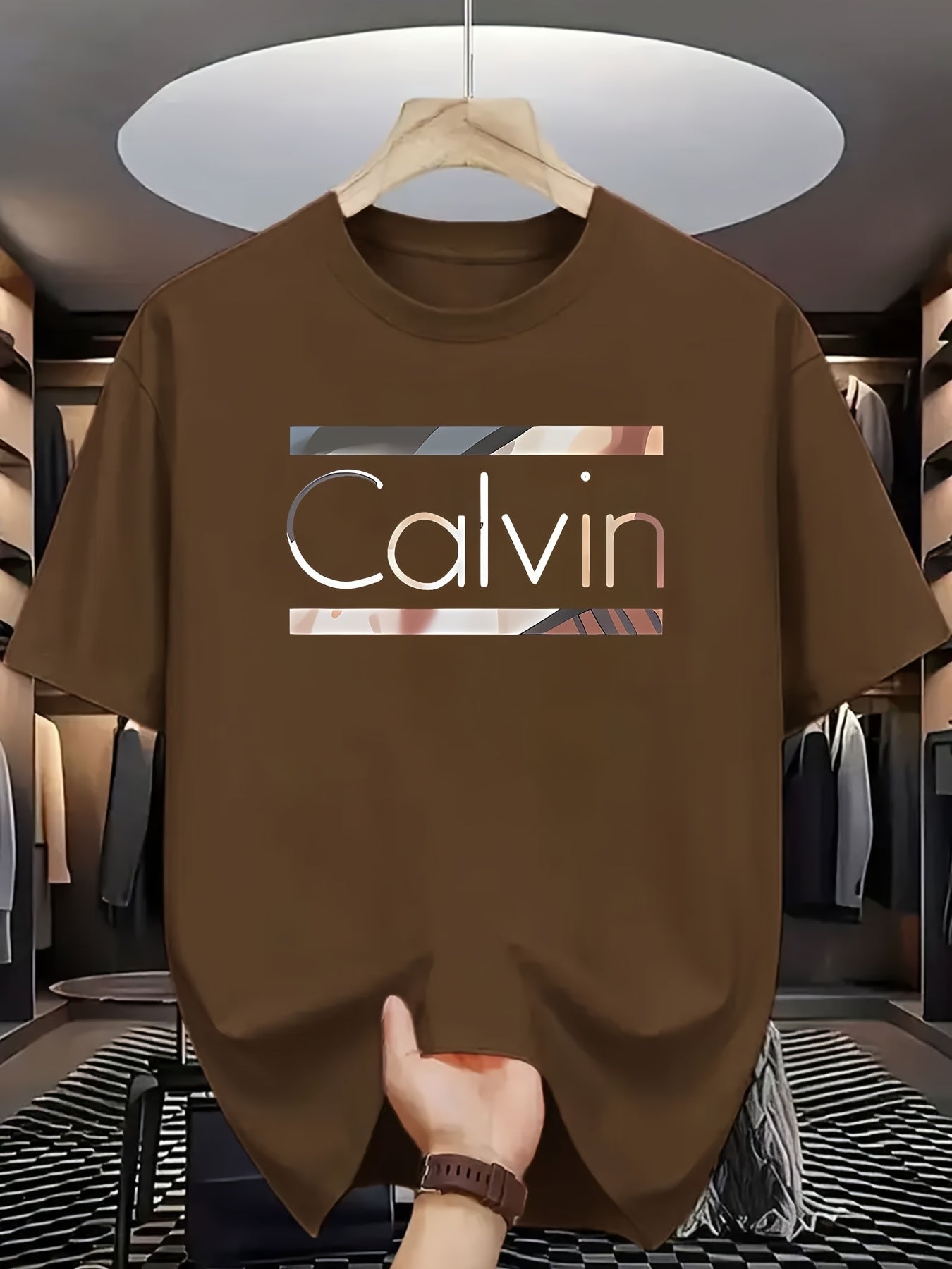 Men's Graphic T-Shirt - Round Neck Short Sleeve Streetwear Style
