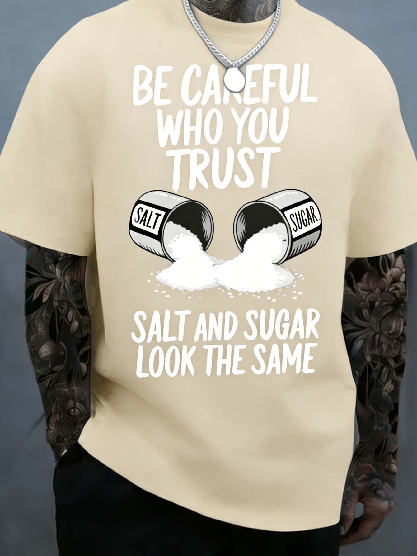 Men's Black Polyester Printed Short-Sleeve T-Shirt - product view 16