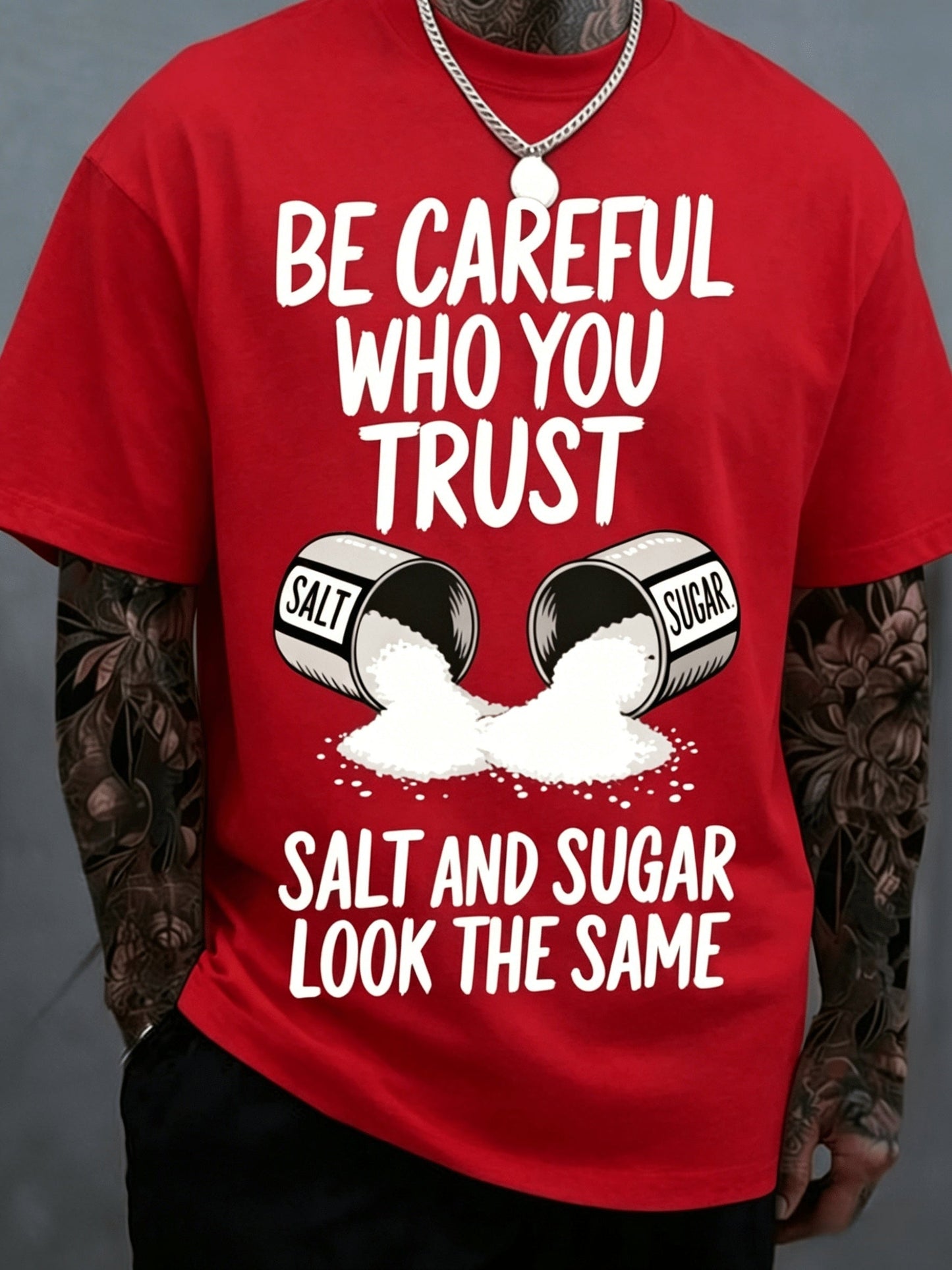 Men's Black Polyester Printed Short-Sleeve T-Shirt - product view 11