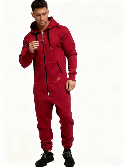 Men's Red Polyester Jumpsuit - product view 8