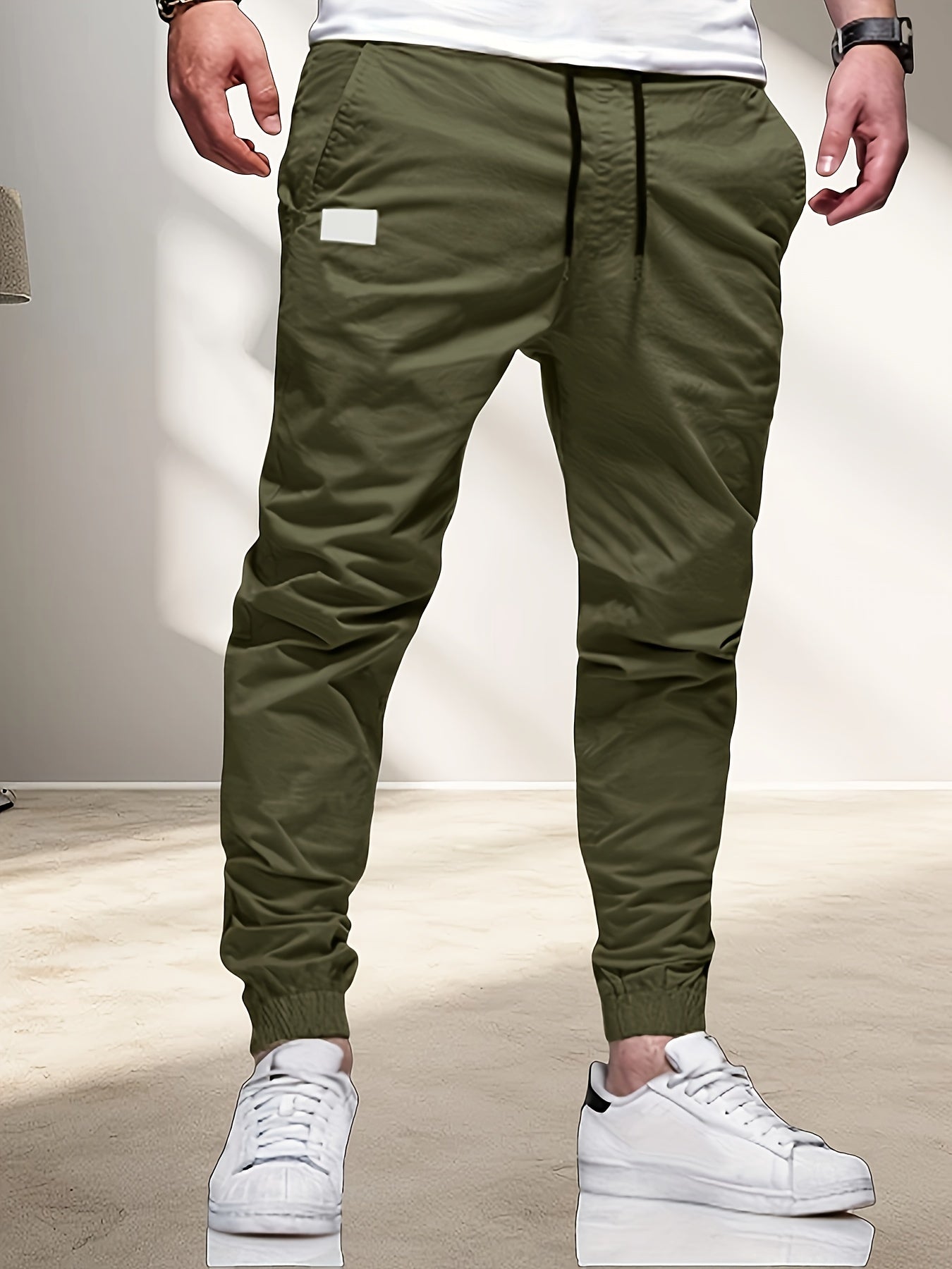 Men's Jogger Pants - Drawstring Waist With Pockets Weekend Style