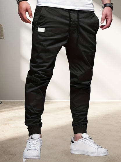 Men's Jogger Pants - Drawstring Waist With Pockets Weekend Style