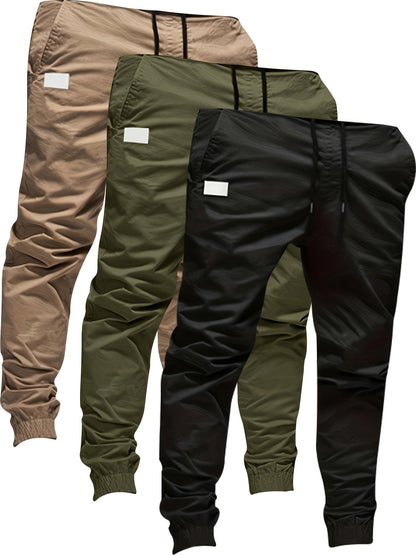 Men's Jogger Pants - Drawstring Waist With Pockets Weekend Style