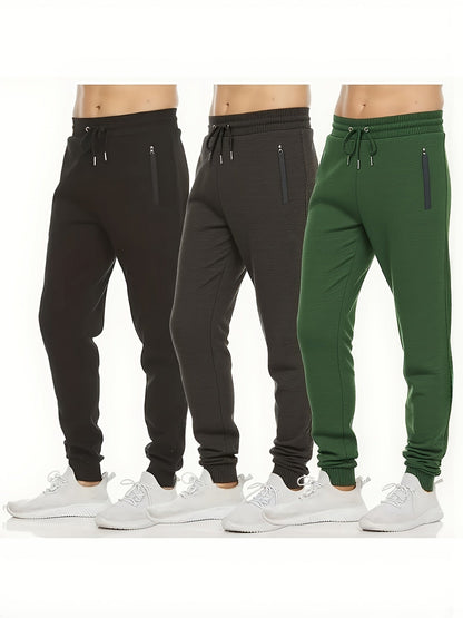 Men's Jogger Pants - Drawstring Waist With Pockets Workwear Style
