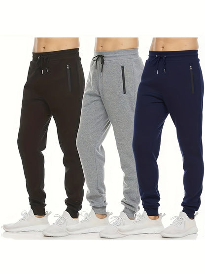 Men's Jogger Pants - Drawstring Waist With Pockets Workwear Style