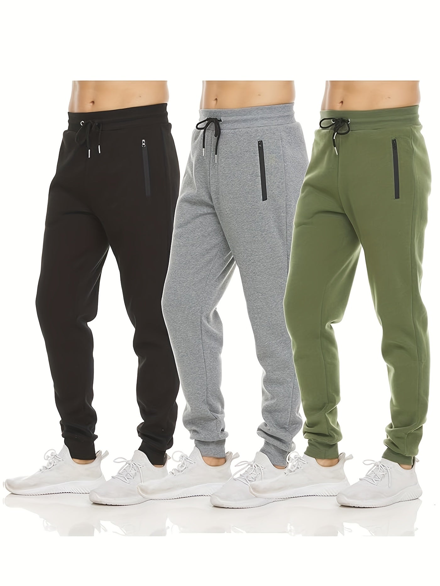 Men's Jogger Pants - Fleece Lined With Pockets