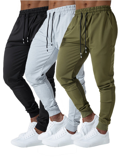 Men's Black+Darkgray+Lightgray Knit Pants - product view 27