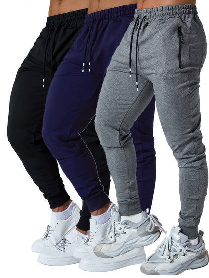 Men's Black+Navy+Light Grey Pants - product view 21
