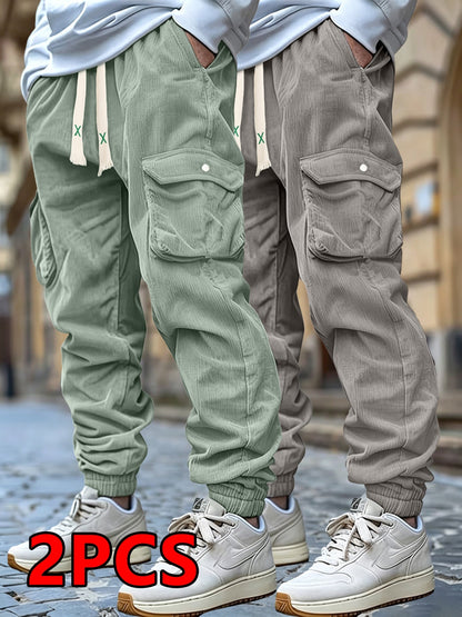 Men's Black+Light White Polyester Printed Pants - product view 16