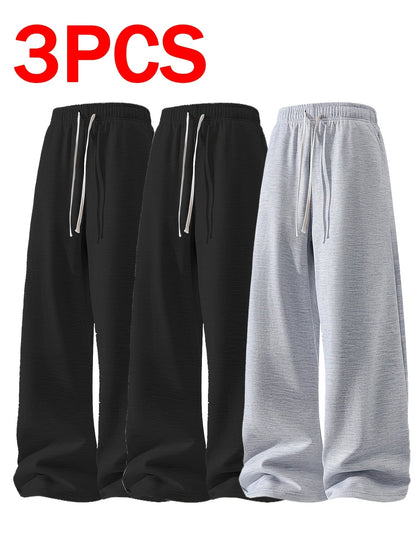 Men's Black+Black+Black Polyester Pants - product view 21