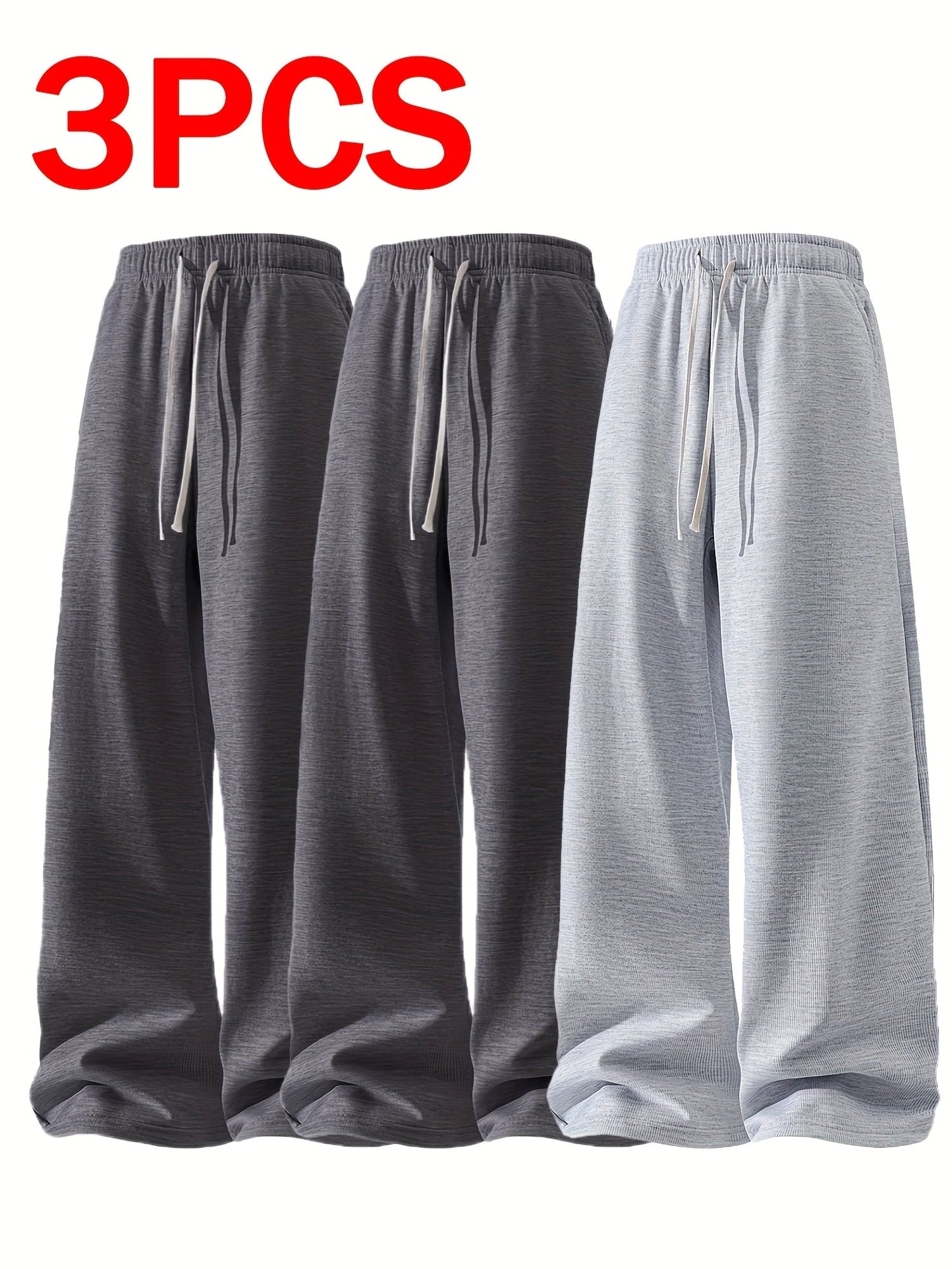 Men's Black+Black+Black Polyester Pants - product view 25