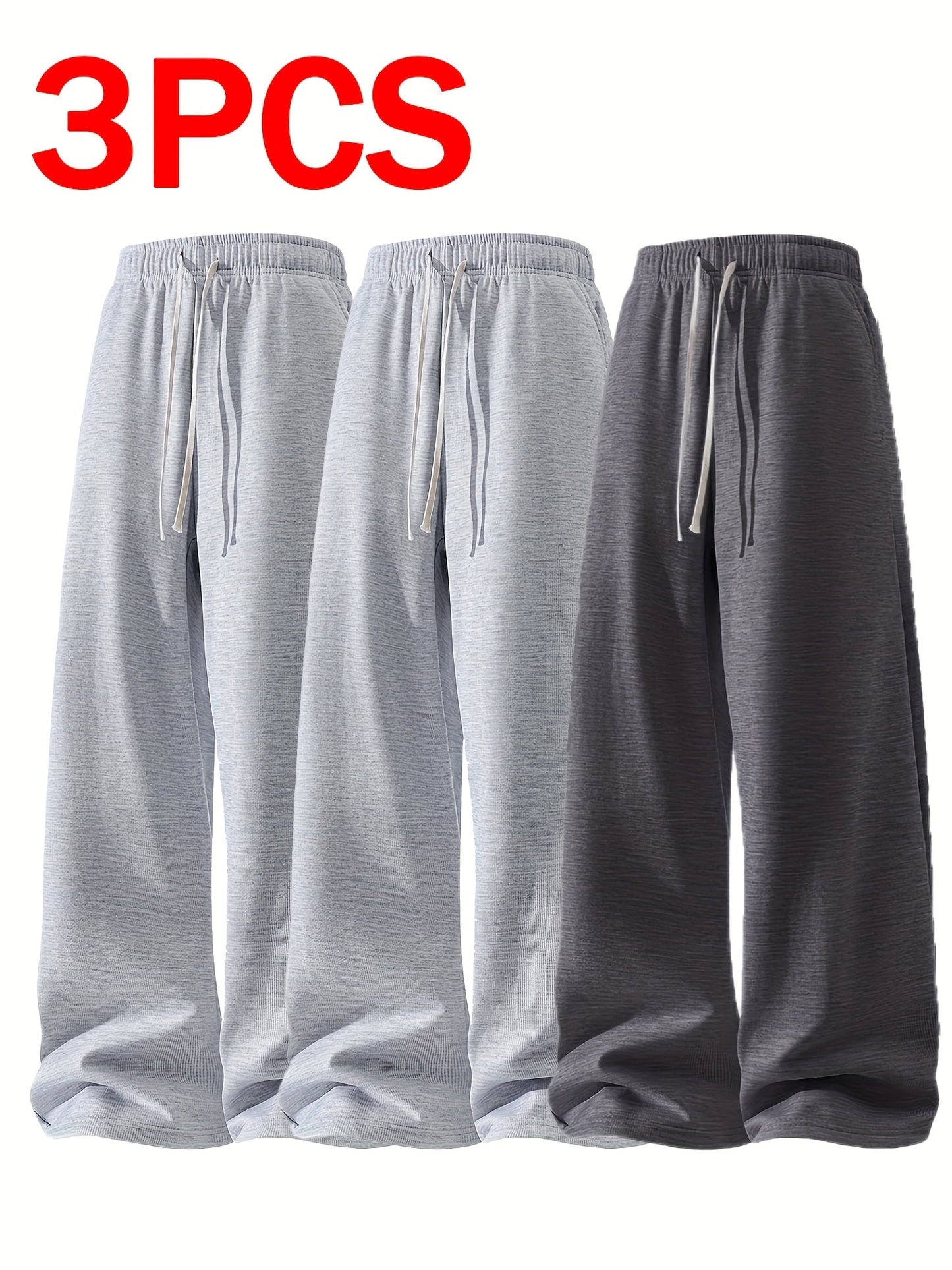 Men's Black+Black+Black Polyester Pants - product view 29