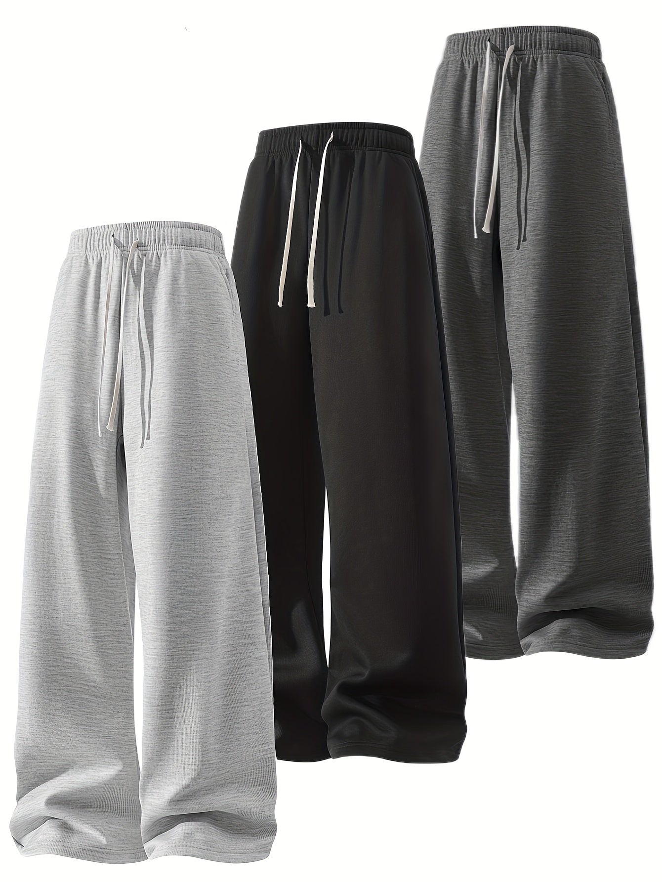 Men's Silver gray black dark gray Polyester Pants - product view 9